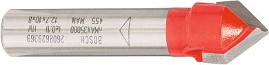 Фреза V Expert S8/D12,7/L10/90° (2 608 629 369) BOSCH
