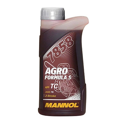 Масло моторное двухтактное синтетическое 1л Mannol 7858 Agro Formula S API TC, MANNOL