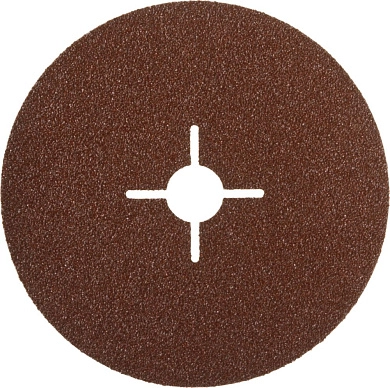 Круг шлифовальный фибровый 125х22 мм, P60, велкро осн., 5 шт. "ПРОФИ" (35585-125-060) ЗУБР