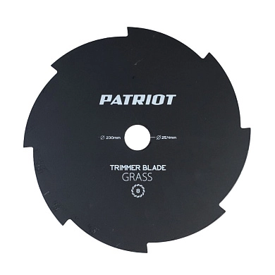 Нож для триммера TBS-8 (Ø 230x25.4х1,6мм, 8 лопастей) PATRIOT