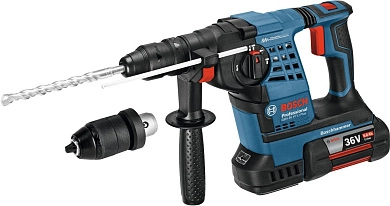 Перфоратор аккум. GBH 36 VF-LI Plus (SDS-plus, 36.0 В, 2 акк. х 4.0 А/ч, 3.2 Дж, чем.)(0 611 907 002) BOSCH