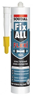 Клей герметик гибридный Fix All Flexi 290 мл белый туба (117383) SOUDAL