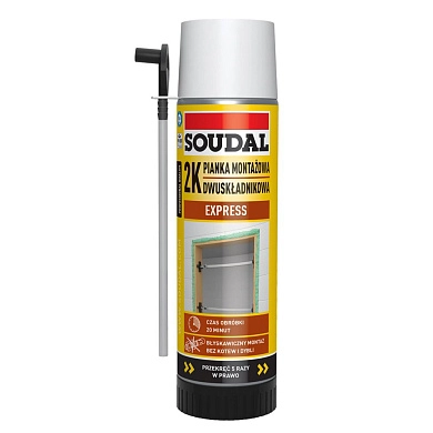 Монтажная пена 2-компонентная  ОКНА ДВЕРИ 400 мл, SOUDAL