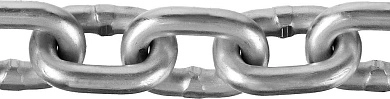 Цепь короткозвенная, DIN 766, оцинкованная сталь, d=4мм, L=70м, (4-304050-04) ЗУБР