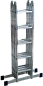Лестница-трансформер алюм. шарнирная многоцелевая TL (4х5 ступ. 152/576см, 15.1кг) АЛЮМЕТ фото3