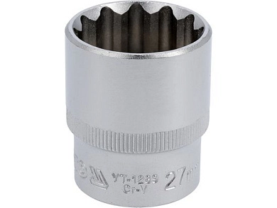 Головка 1/2" 27мм L42мм 12гр. CrV (YT-1289) YATO