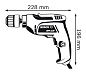 Дрель GBM 6 RE (450 Вт, до 6 мм в мет., 1 скор., патрон БЗП, кор.)(0 601 472 600) BOSCH фото3