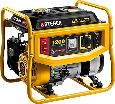 Генератор бензиновый GS-1500, 1200 Вт STEHER