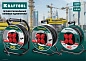 Удлинитель на катушке 30м (КГ 3х1.5мм2, 3.7кВт, IP44, 4 р., 220В, мет. кат.)(55085-30_z01) KRAFTOOL фото7