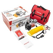 Компрессор метал. 60л/мин с крокодилами БУРАН-11, 3 нас. Сумка, 10атм + подар. (S02001024) SKYWAY