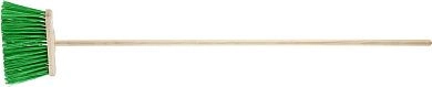 Щетка-метла с рукояткой, жесткая пластиковая щетина "EURO" (39270) GRINDA