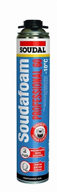 Пена монтажная зимняя Soudafoam 750 мл -10/+30 профес. балон 60L (115002) SOUDAL