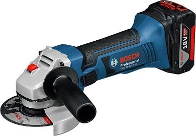 Углошлиф. машина аккум. GWS 18,0 V-LI 125 мм 2х5.0 Ач / L-boxx (0 601 93A 30K) BOSCH