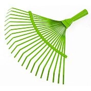 Грабли веерные стальные, 425 мм, 22 плоских зуба, эмалированные, без черенка (617705) PALISAD