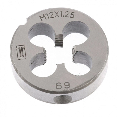 Плашка метрическая М12 х 1,25 мм (77030) СИБРТЕХ