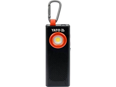 Фонарь светодиодный (5W, 500lm, 3.7V, 2000mAh, USB, IP54, IK07)(YT-08557) YATO