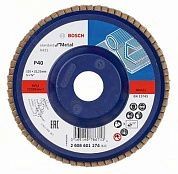 Круг лепестковый 125х22 мм для металла, Р40 Standard for Metal (2 608 601 274) BOSCH