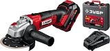 Угловая шлифмашина аккум. УШМ-18-125-41 (18.0 В, 1 акк.х4.0 А/ч Li-Ion,125мм, чем.) ЗУБР