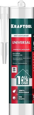 Клей монтажный KRAFTOOL KraftNails Premium KN-601, универсальный, для наружных и внутренних работ, 3