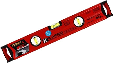 Уровень строительный Hercules магнитный 40см, (0,5мм/м, 3 колбы), быт., (986-41-40PM) KAPRO