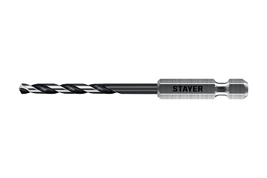 Сверло по металлу ц/х 3.2х33х89 мм, HSS, хв. HEX 1/4", класс A1 "IMPACT READY" (29603-3.2) STAYER