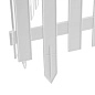 Забор декоративный "Рейка", 28х300 см, белый (65004) PALISAD фото4