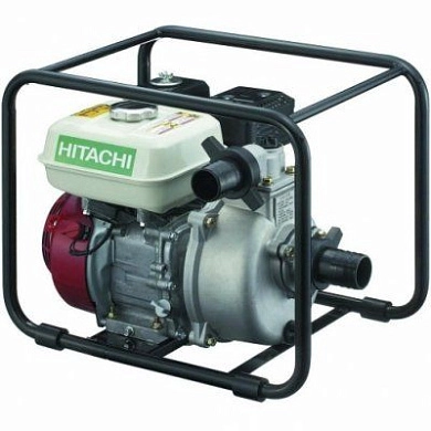 Мотопомпа (насос центробежный) Hitachi A160E с бензиновым двигателем для перекачки чистой воды (A160