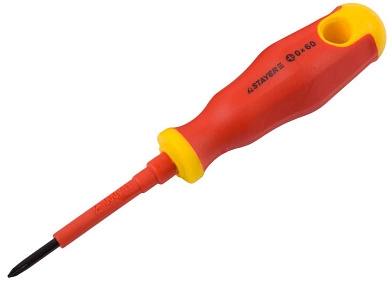 Отвертка " + ", диэлектр., PH0х60мм "PROFIL""ELECTRO" (25142-0-06) STAYER