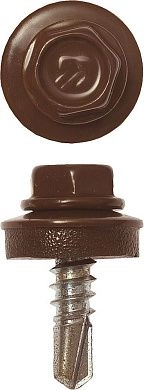 Саморез кровельный СКМ RAL 8017 шок.-коричн., 19х5.5мм, 500 шт (4-300315-55-019-8017) ЗУБР