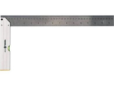 Угольник с уровнем 400мм (18381) VOREL