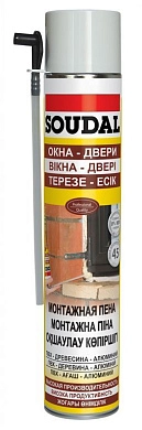Монтажная пена  ОКНА ДВЕРИ 500 мл, SOUDAL