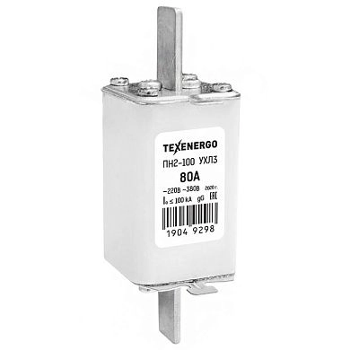 Плавкая вставка ПН-2 100/80А (380В 80А) te00005156 TEXENERGO
