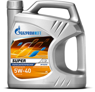 Масло моторное Super 5w-40 4л, (253142137) Gazpromneft