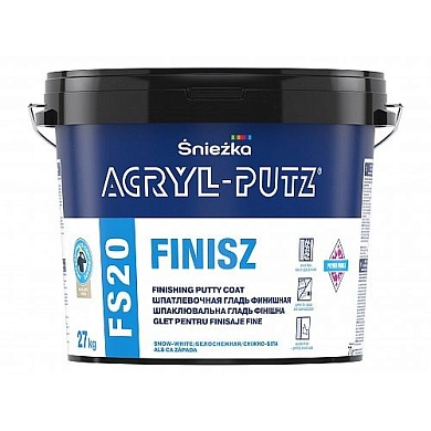 Шпатлевка акриловая Sniezka ACRYL-PUTZ FS20 FINISZ, 8.0кг