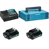 Аккумулятор 12В 2шт 2.0 А/ч Li-ion BL1021B + ЗУ DC10SB MakPac (197658-5) MAKITA