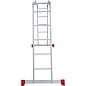 Лестница-трансформер алюм. шарнирная NV2320 (4х5 ступ. 269/556см, 14.6кг) Новая Высота фото9