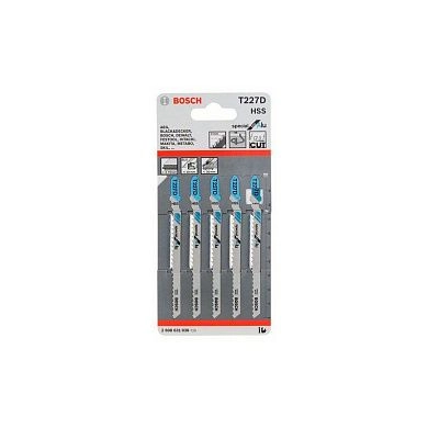 Пилка для лобзика T 227 D Special for Aul (в упаковкке 5шт.), (2.608.631.030) BOSCH