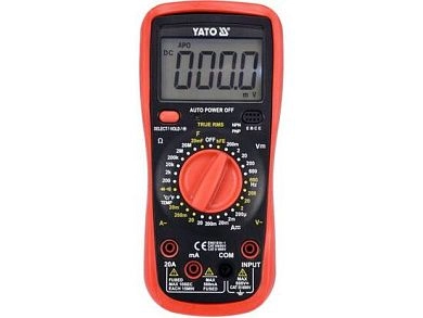Мультиметр цифровой 0-600 В + True RMS (YT-73083) YATO