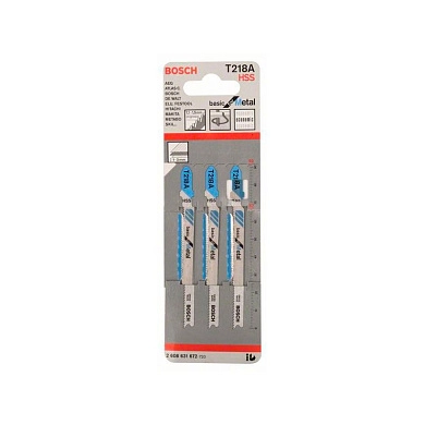 Пилка для лобзика 3шт. T 218 А, HSS, (2.608.631.672) BOSCH