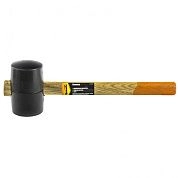 Киянка резиновая, 450 г, черная резина, деревянная рукоятка (111505) SPARTA