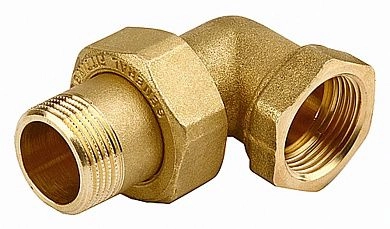 Соединитель угловой с накидной гайкой, латунь, г/ш, 3/4" (51035-G/S-3/4) GENERAL FITTINGS