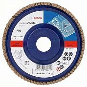 Круг лепестковый 125х22 мм для металла, Р80 Standard for Metal (2 608 601 276) BOSCH