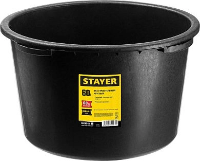 Таз строительный круглый, 60л (06098-60_z01) STAYER