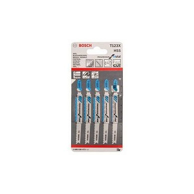 Пилка лобзиковая T 123 X Progressor for Metal, 5шт. (2 608 638 473) BOSCH