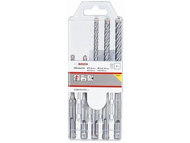 Набор сверл SDS-plus-5X, 5шт.: 5, 6, 6, 8, 10мм (2 608 833 910) BOSCH