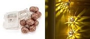 Гирлянда уличная ЧУДЕСНЫЙ САД GRG-Q210 "Медные шары" св/диодная 10 LED 2 метра, на 3xAA