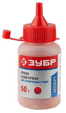 Краска для разметочных шнуров, красная, 50г. (4-06405-2_z01) ЗУБР