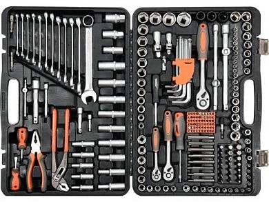 Набор инструмента слесарного (1/2", 3/8", 1/4") 225пр. (58693) STHOR