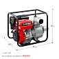 Мотопомпа бензиновая МП-1600 (9.6 кВт, произв. 1600 л/мин, патрубки 100 мм, кор.) ЗУБР фото4