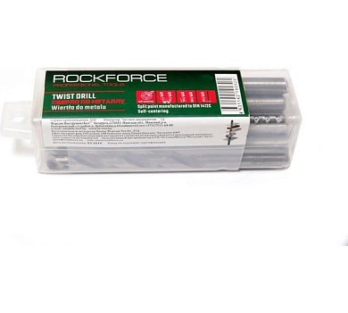 Сверло по металлу ц/х 6.0х57х93 мм, HSS, 10 шт. (RF-DSP1564) RockFORCE